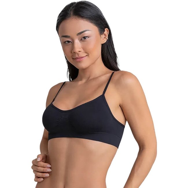 Top Clássico Sem Costura Loba Lupo 41100-001 Microfibra Preto