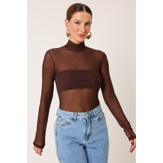 Body Tule Gola Alta – Cléa Store – Marrom