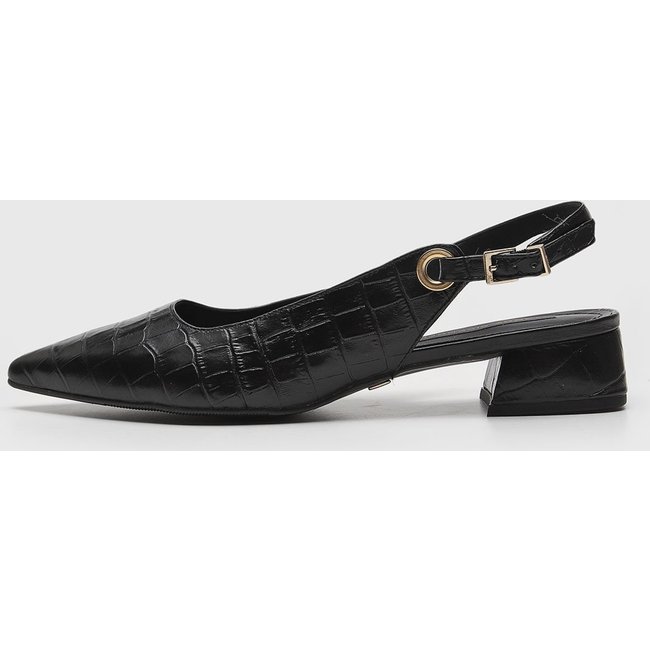 Scarpin Jorge Bischoff de Couro Croco Preto