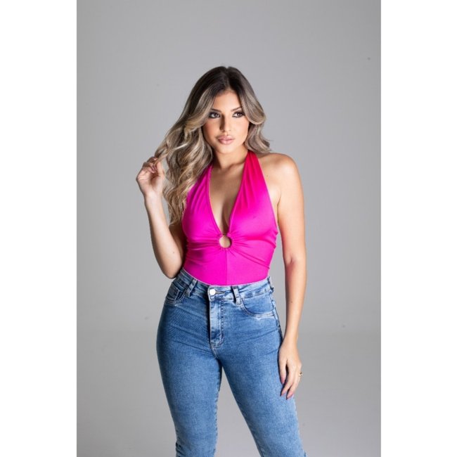 Blusa Frente Única Sawary Fashion Gloss PINK