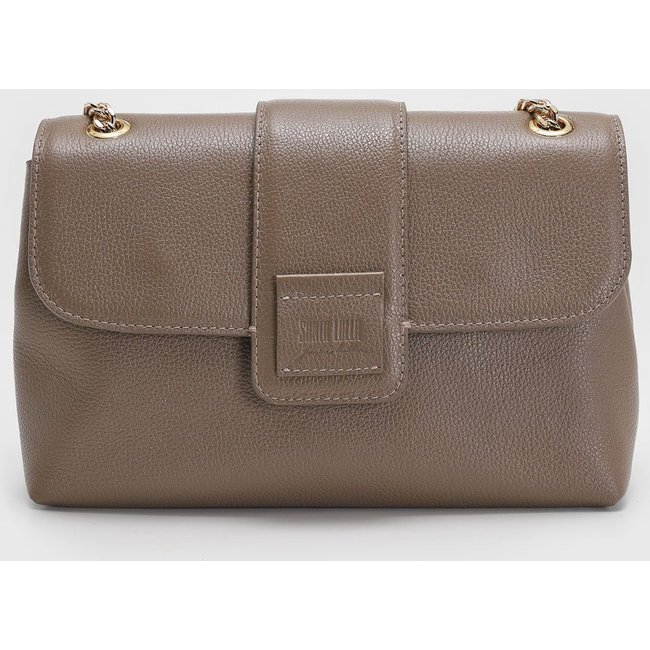 Bolsa Média Santa Lolla Alça Corrente Taupe