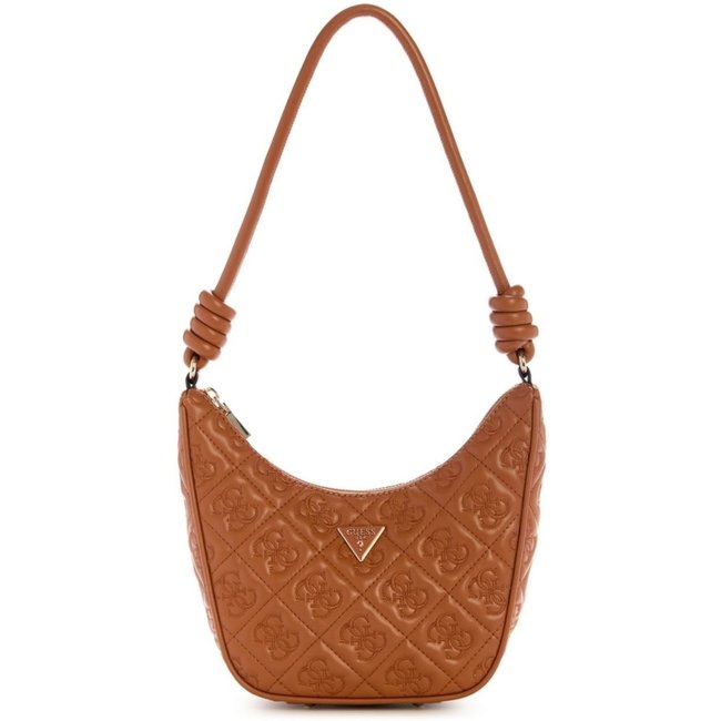 Bolsa Guess Adelasia Top Zip Shoulder Bag Caramelo