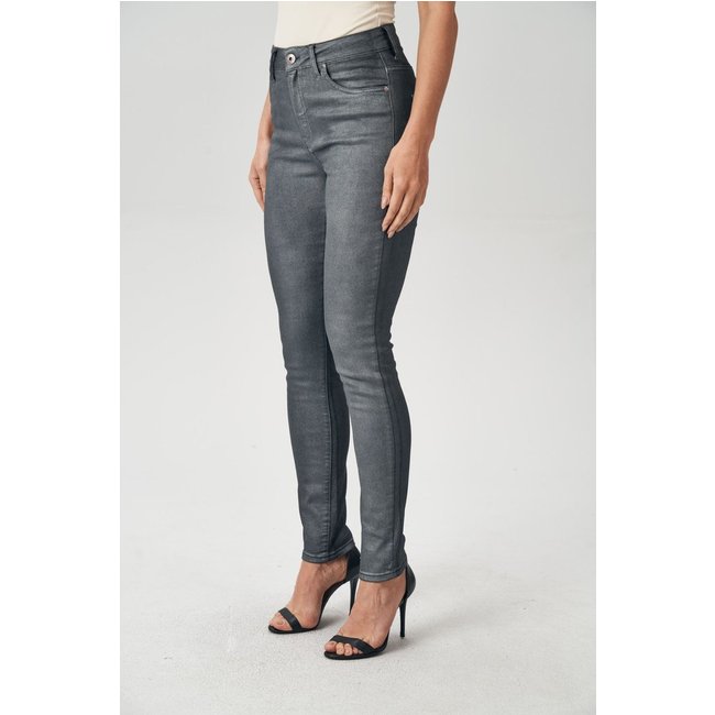 Calça Jeans Skinny Marmorizada Feminina Acostamento