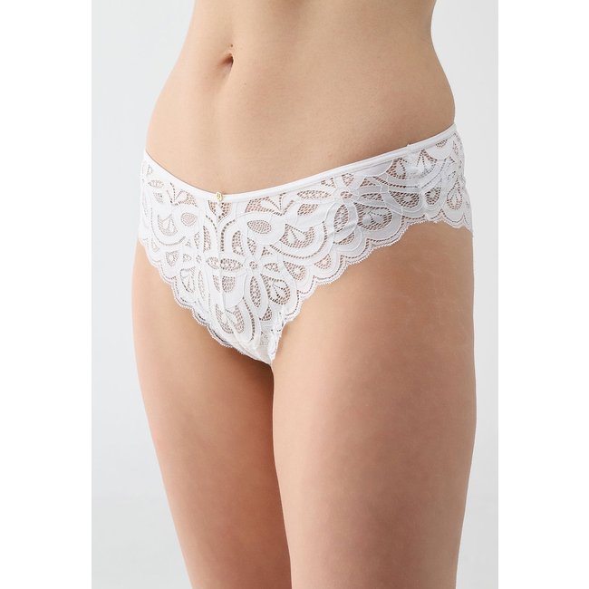 Calcinha Tanga Hope Renda Brasileira Branca