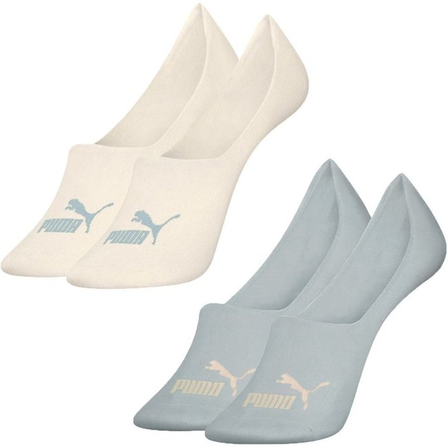 Kit 2 Pares de Meias Puma Sapatilha Invisível Feminina - Verde - puma