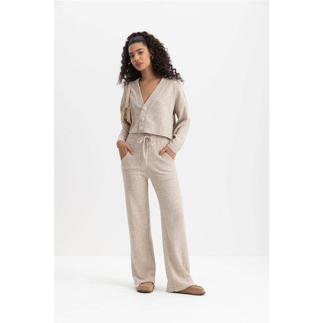 Cardigan Feminino Em Tricot Essendi Off White Off-white