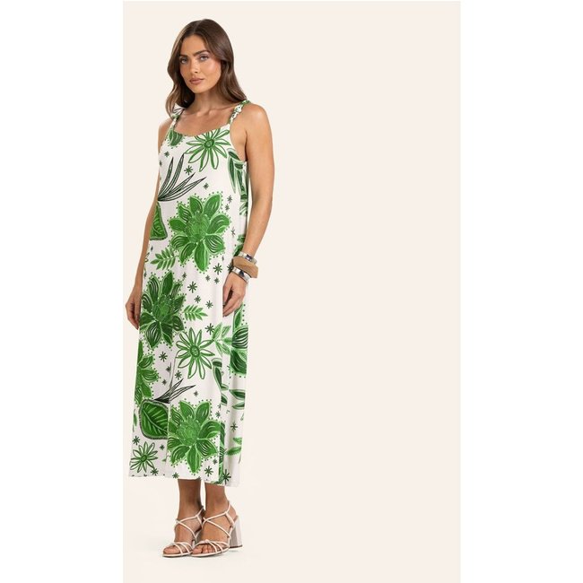 Vestido Midi Feminino Endless em Viscotorcion Verde