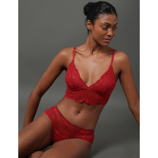 Sutiã Triângulo Bridal Lace Calvin Klein Underwear - Vermelho Calvin Klein Jeans