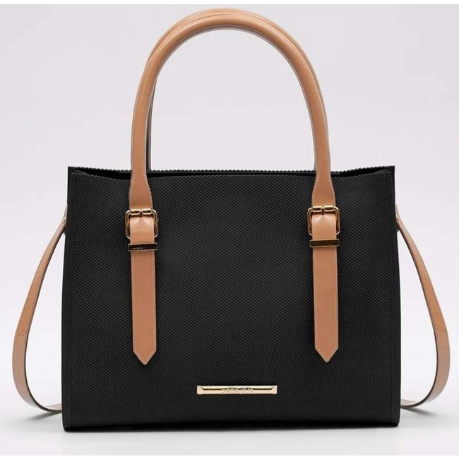 Bolsa Feminina Heaven Preto Avelã Petite Jolie PJ11160-67656