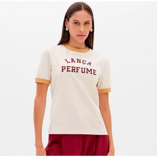 Camiseta Lança Perfume Babylook Ou26 Off White Feminino