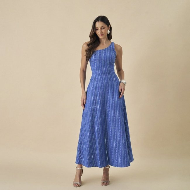 Vestido De Festa Auston Millei Azul