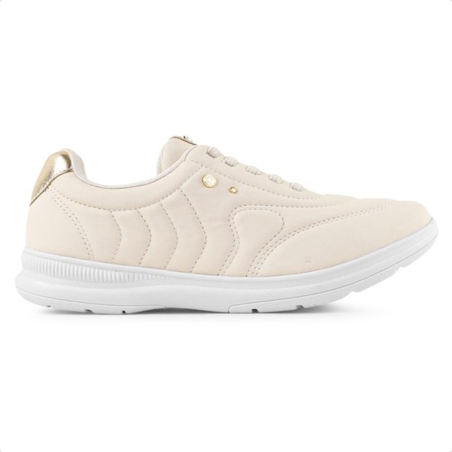 Tênis Comfortflex Casual Feminino Bege