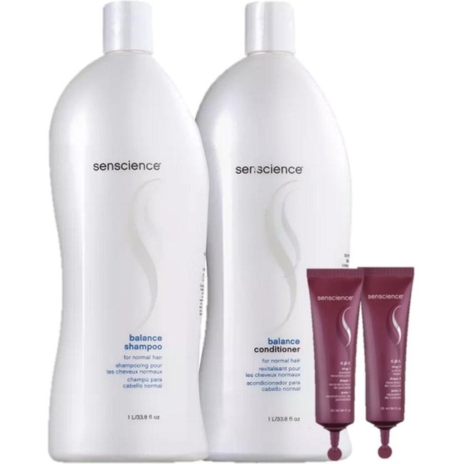 Senscience Balance Duo 1L e CPR Tratamento Reconstrutor 25ml
