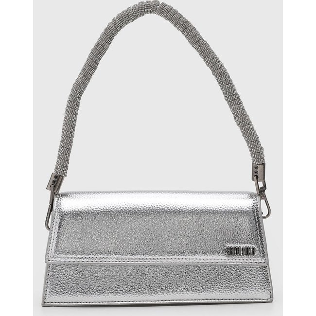 Bolsa Média Feminina Santa Lolla Metálico Off-White