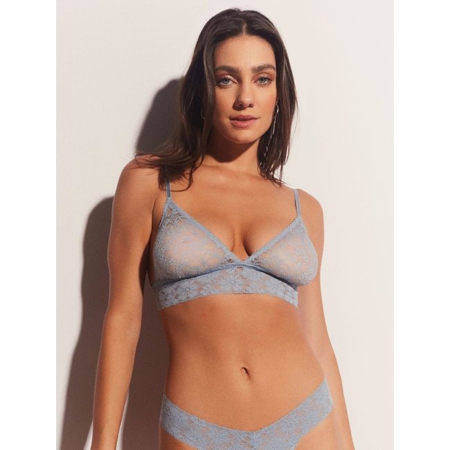 Sutiã Triângulo Renda Sweet Lace Azul Claro Loungerie