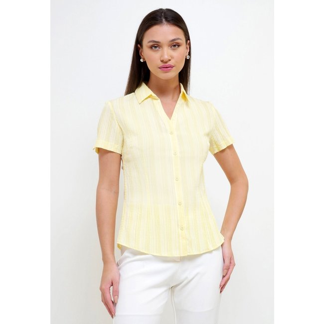 Camisa Intens Manga Curta Algodão Amarelo