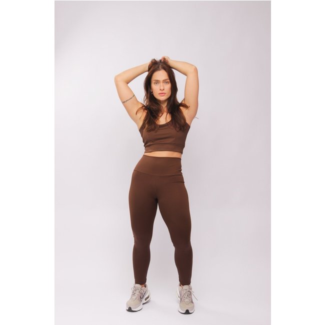 25008 - Top Com Recorte Sport Cafe Torrado - Duna Casual
