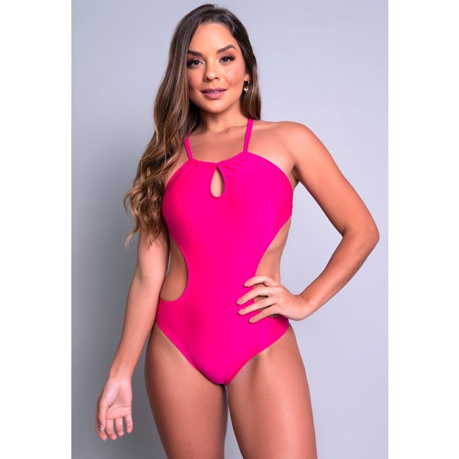 Maiô MVB Modas Engana Mamãe Moda Praia Rosa