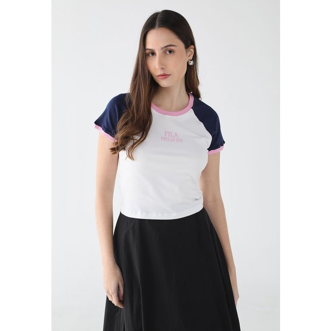 Camiseta Feminina Fila Slim Letter Branca