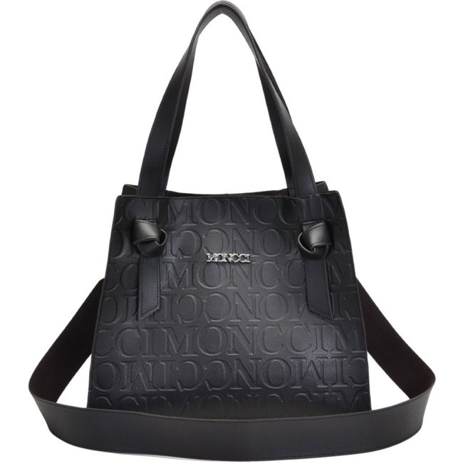 Bolsa saco feminina Moncci alça tiracolo Preta