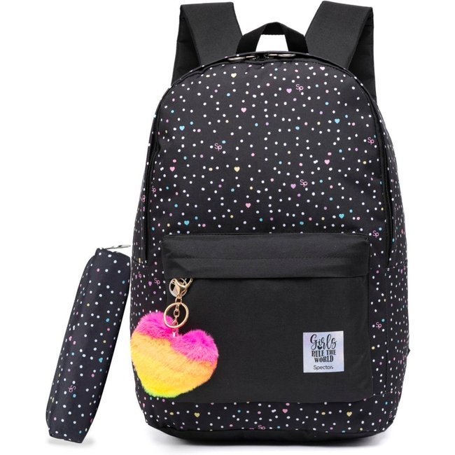 Infantil - Mochila Spector Feminina Escolar Preto