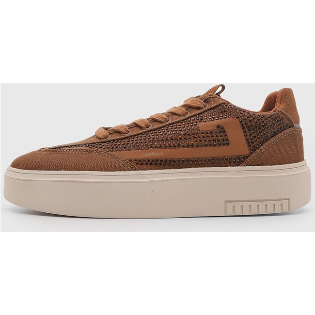 Tênis Feminino Colcci Plataforma Com Detalhe Brilho Marrom