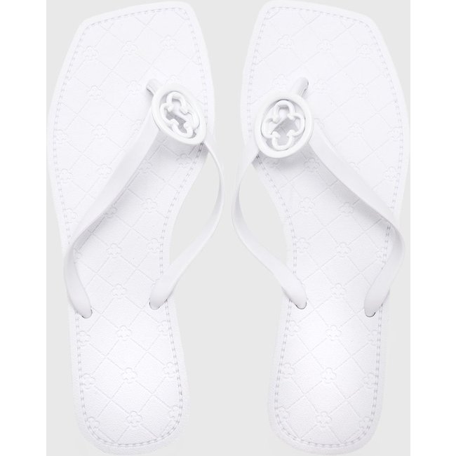 Chinelo Feminino Capodarte Ponta Quadrada Branca