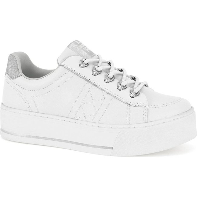 Tênis Feminino Ramarim Sola Alta Moderno com Detalhe Ponto de Luz 2597202 - Branco