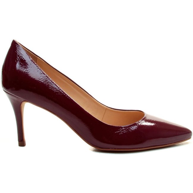 Scarpin Couro Bordô Salto Médio Cecconello 2399001-39
