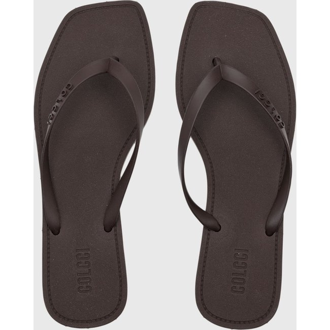Chinelo Feminino Colcci Ponta Quadrada Marrom