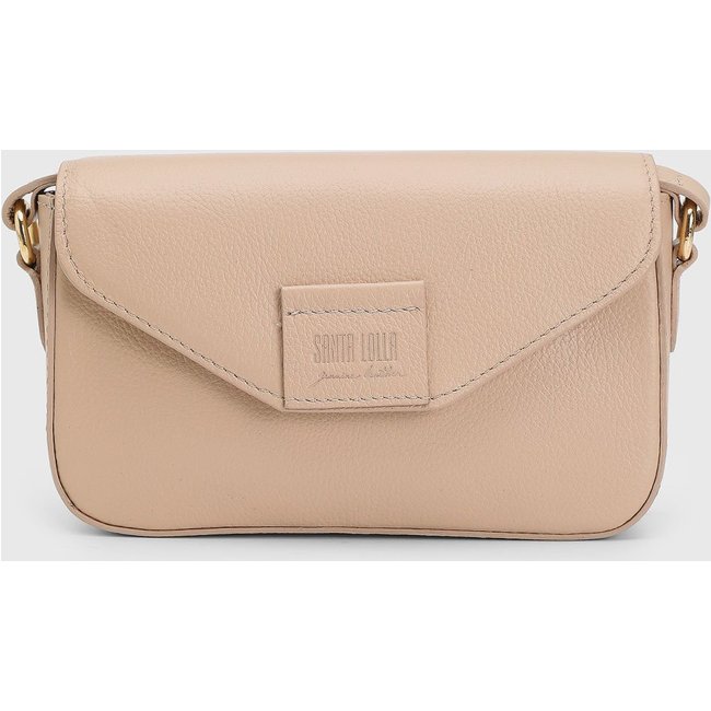 Bolsa Feminina Santa Lolla Média Texturizada Nude