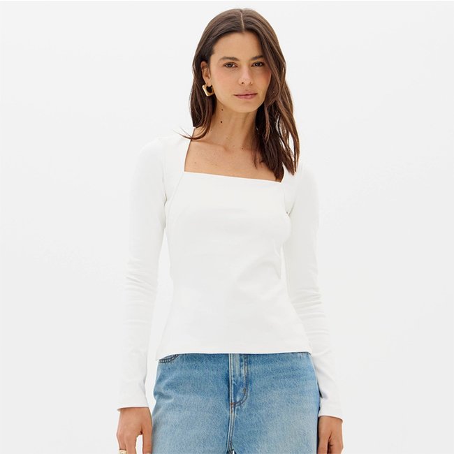 Blusa Easy Lança Perfume Manga Longa Ou26 Off White Feminino