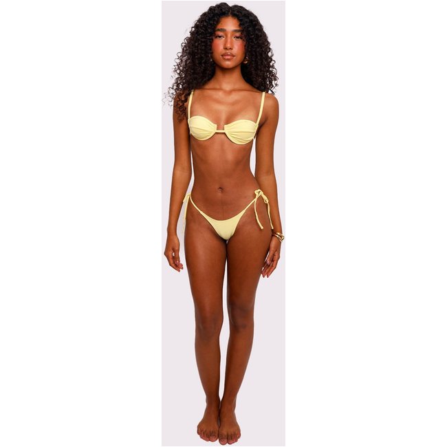 biquíni meia taça amarelo creamy Mundo Lolita