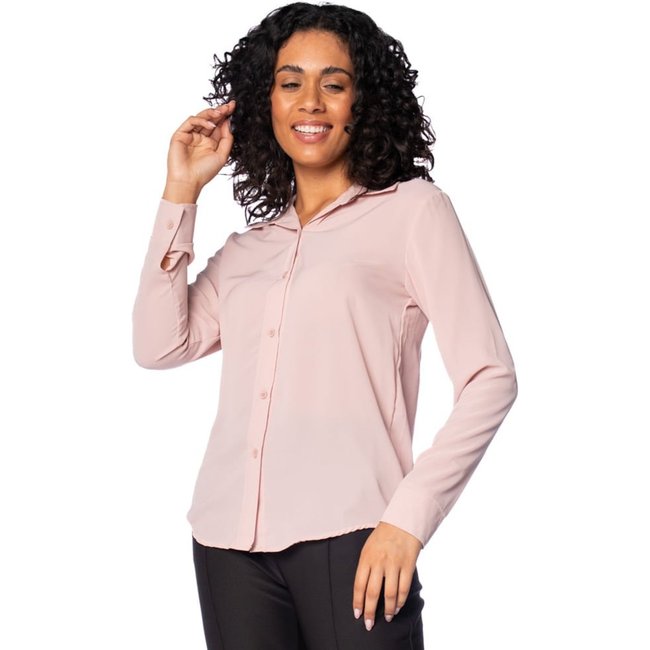 Camisa Feminina Pellini Manga Longa Rose