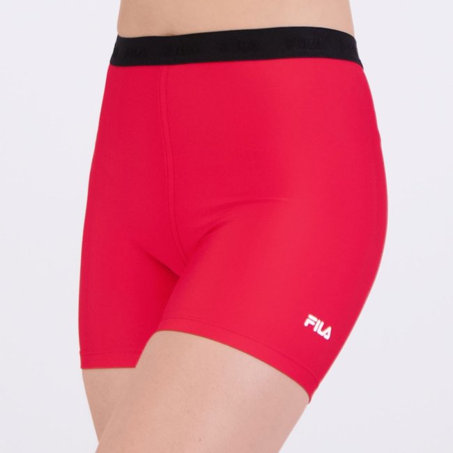 Shorts Fila Train Elastic V Feminino Vermelho