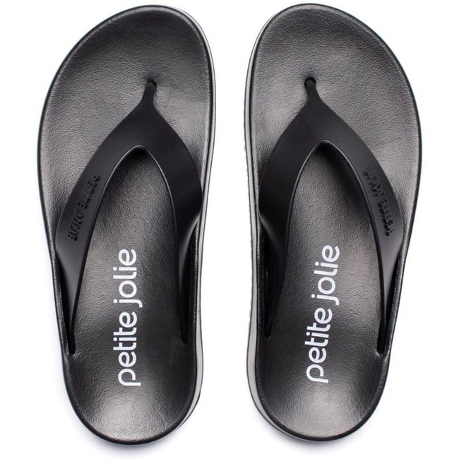 Chinelo Feminino Petite Jolie Tira de Dedo Flatform Preto