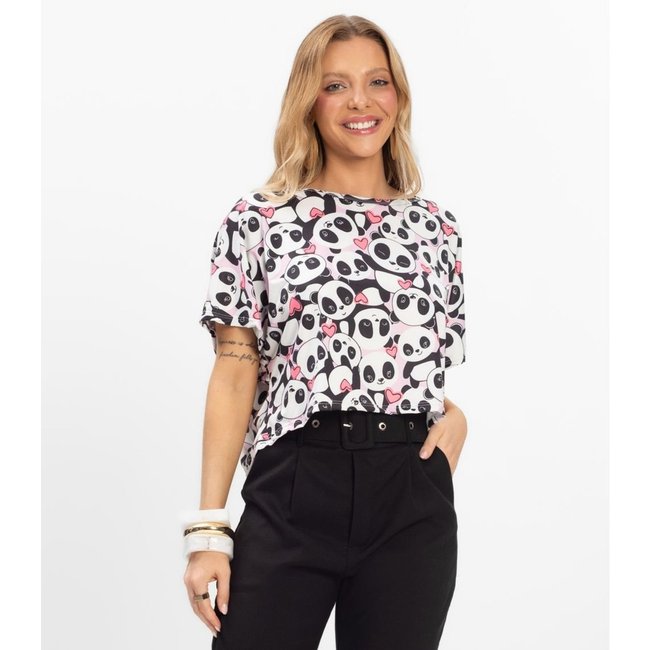 Blusa Feminina em Liganete Infinita Cor Rosa