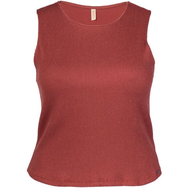 Regata Feminina Cativa Plus Size Canelada com Lurex Telha