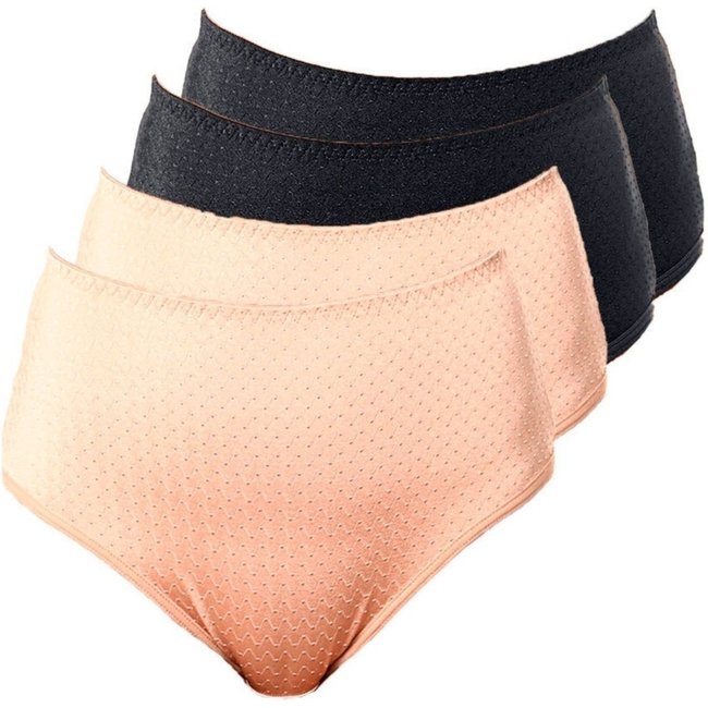 Kit com 4 Calcinhas Alta Nova Bibelô Demillus 57487 Preto