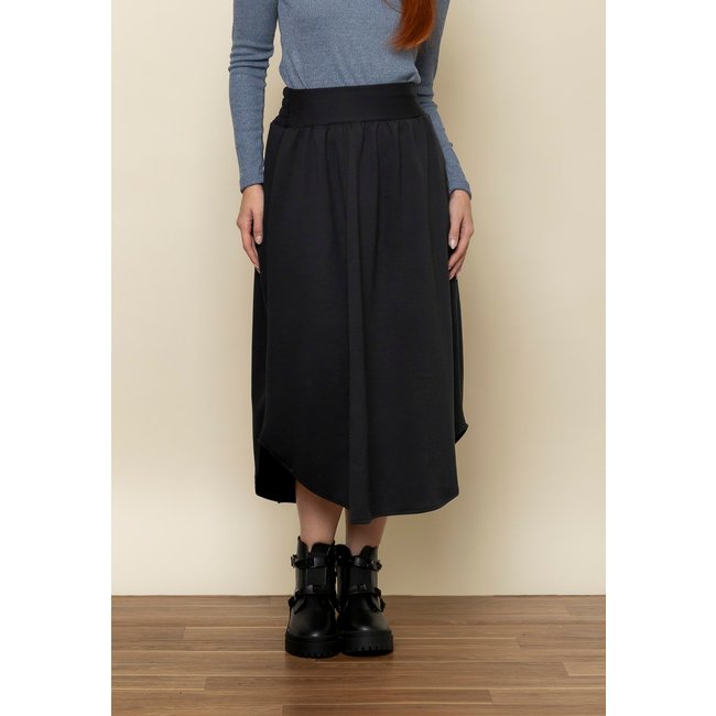 Saia Aura Midi Ponto Roma Preto