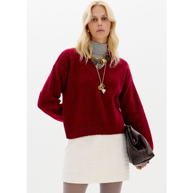 Blusa Tricô Com Decote V Lança Perfume