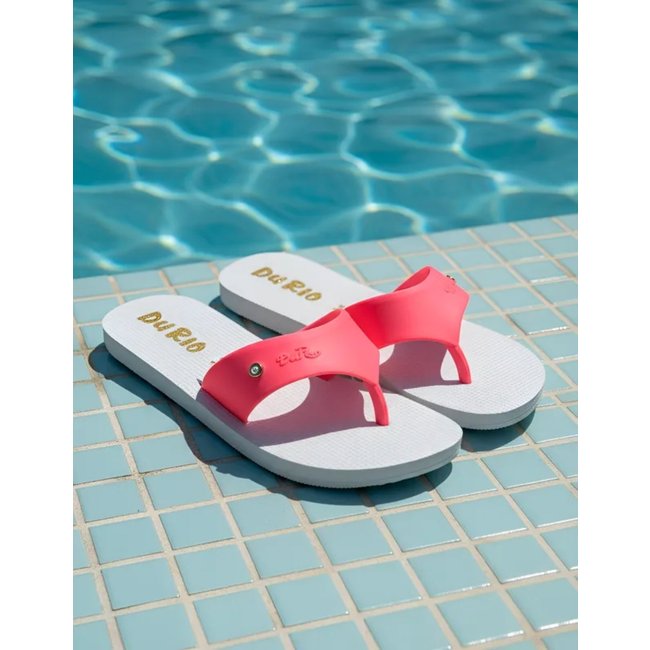 Chinelo Feminino DuRio Praia Top Não Slim - Branco