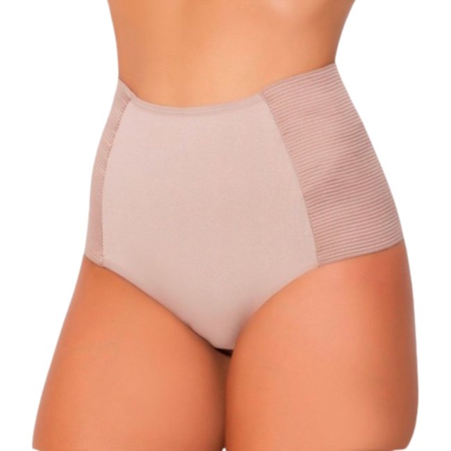 Calcinha Cinta Modeladora Reflexo Íntimo Compressora Pós Parto Bege