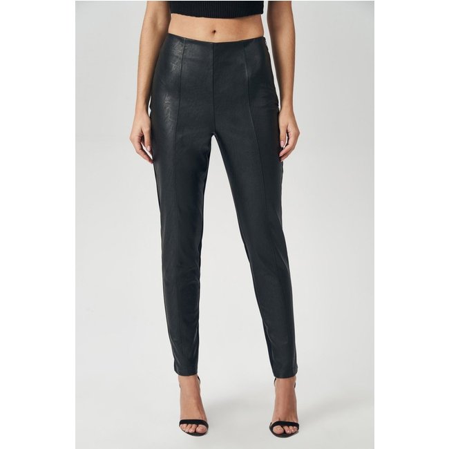 Calça Black PU Feminina Acostamento