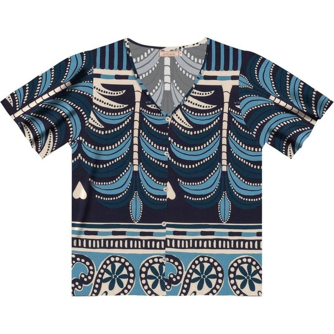 Blusa Feminina Estampada Endless Azul
