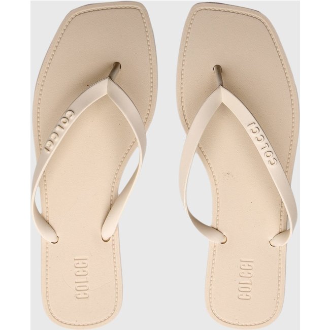 Chinelo Colcci Sola Quadrada Bege