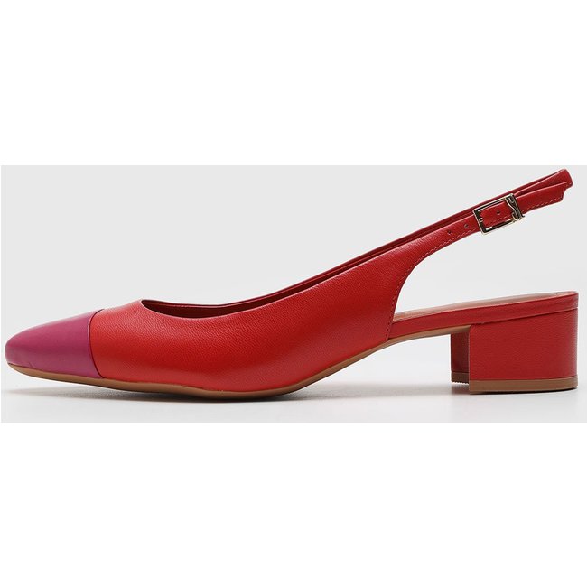 Scarpin Slingback Santa Lolla Color Vermelho