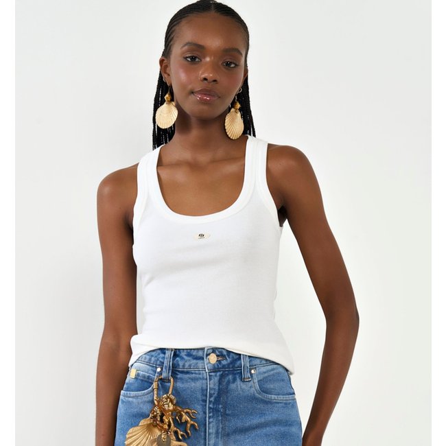 Regata Colcci Canelada Ve26 Off White Feminino