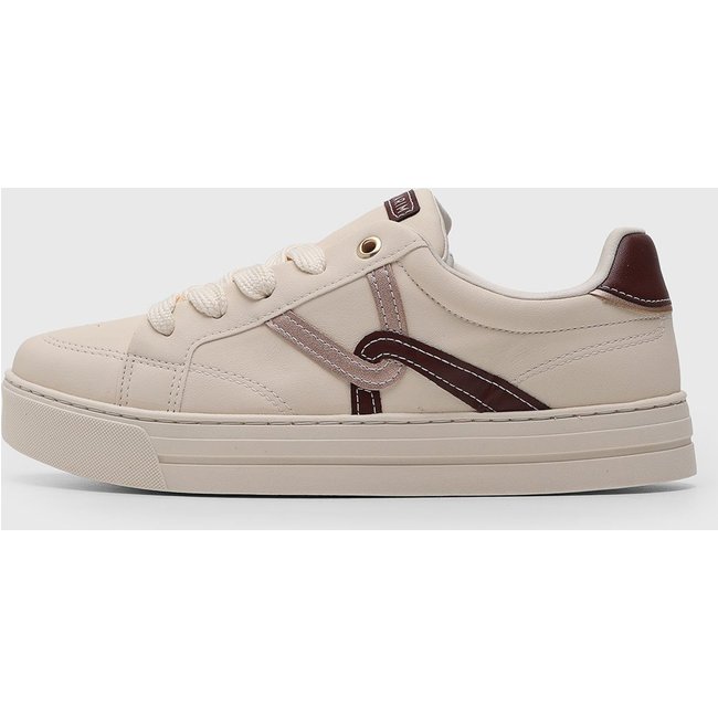 Tênis Feminino Ramarim Detalhe Lateral Bege