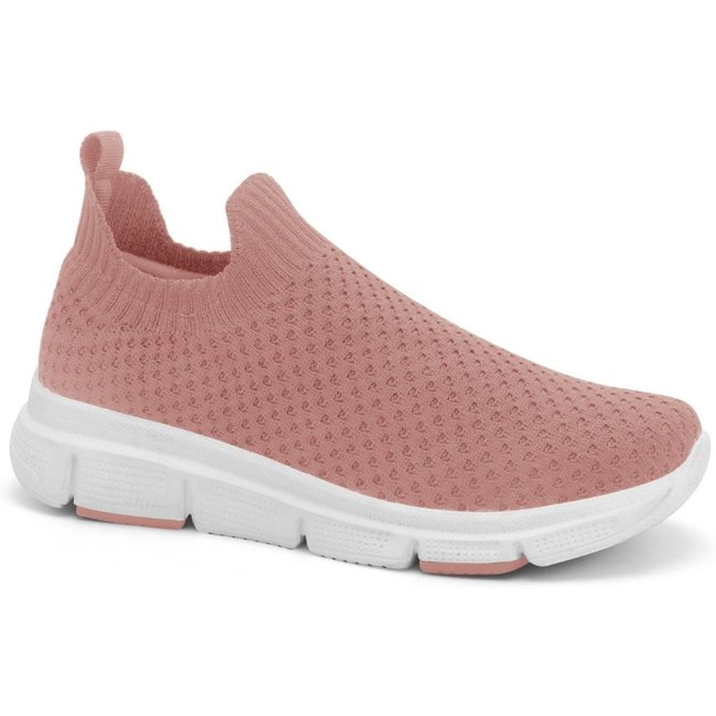 Tênis Feminino Rosado Knit Flexível Comfortflex 2590331-4